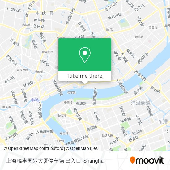 上海瑞丰国际大厦停车场-出入口 map
