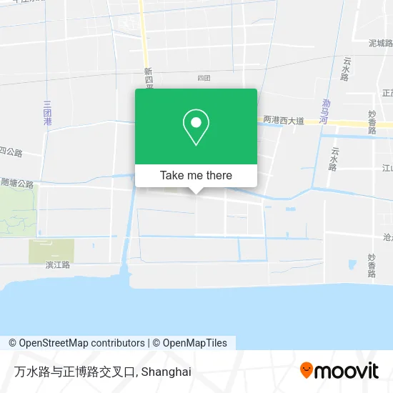 万水路与正博路交叉口 map