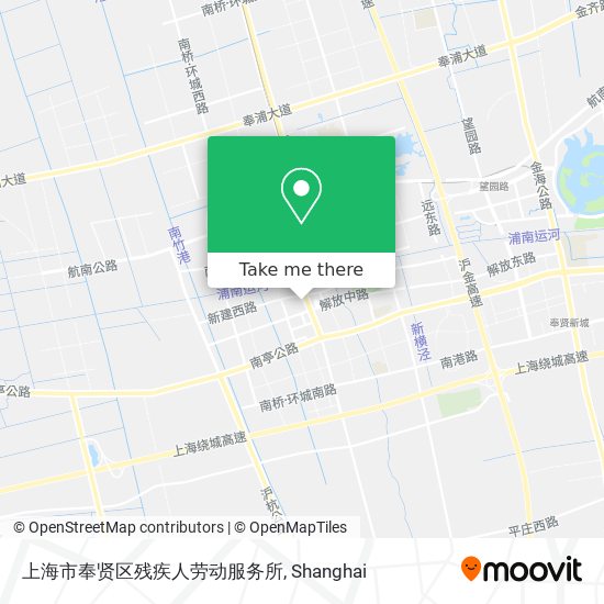 上海市奉贤区残疾人劳动服务所 map