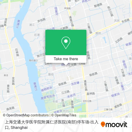 上海交通大学医学院附属仁济医院(南部)停车场-出入口 map