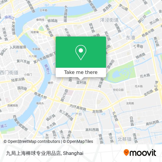 九局上海棒球专业用品店 map