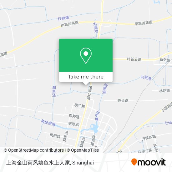 上海金山荷风嬉鱼水上人家 map