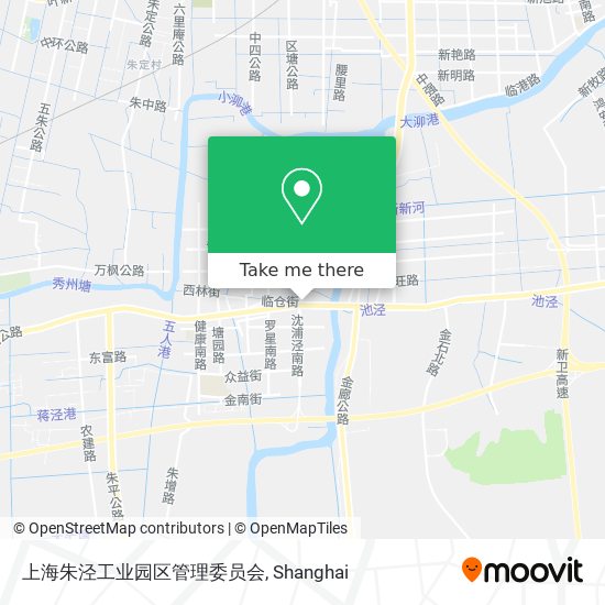 上海朱泾工业园区管理委员会 map