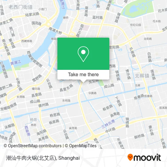 潮汕牛肉火锅(北艾店) map
