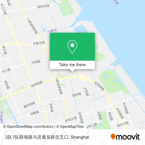 2队7队联络路与灵通东路交叉口 map