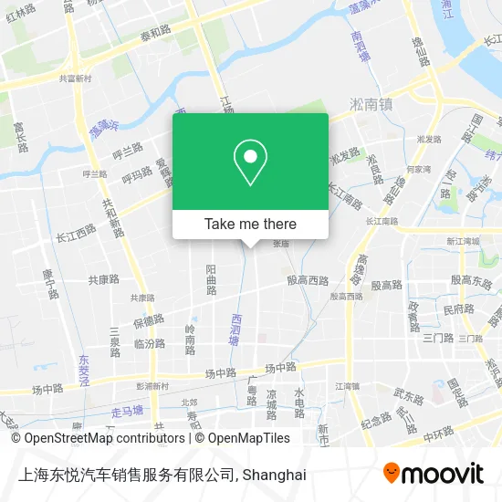 上海东悦汽车销售服务有限公司 map