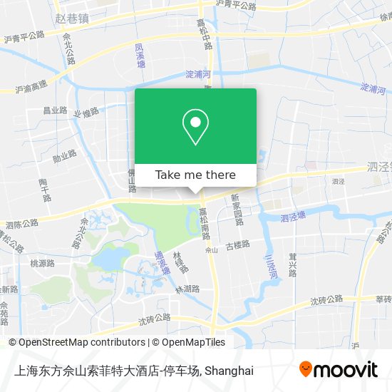 上海东方佘山索菲特大酒店-停车场 map