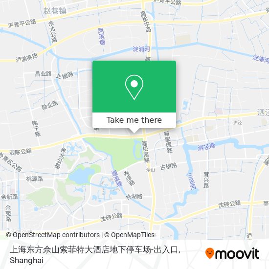 上海东方佘山索菲特大酒店地下停车场-出入口 map