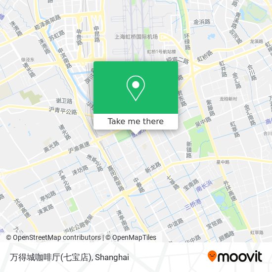 万得城咖啡厅(七宝店) map