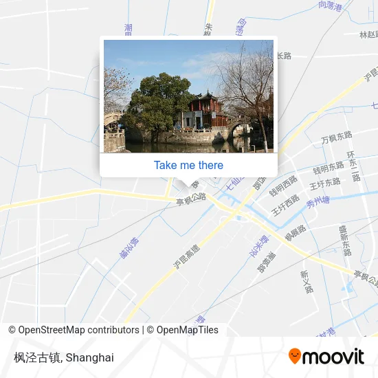 枫泾古镇 map