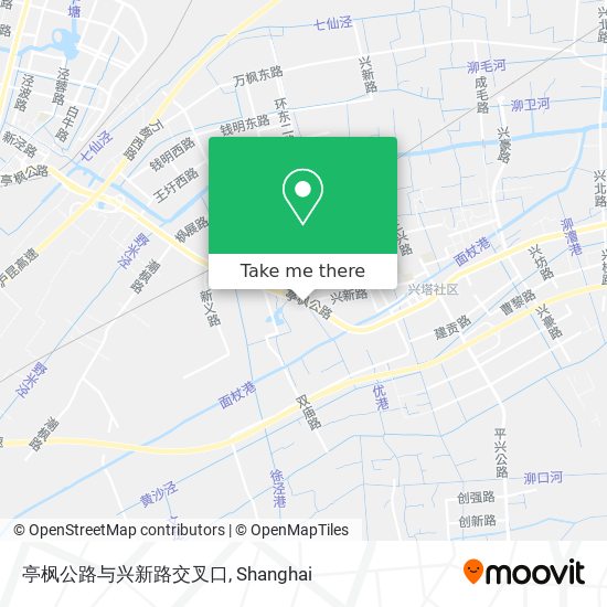 亭枫公路与兴新路交叉口 map