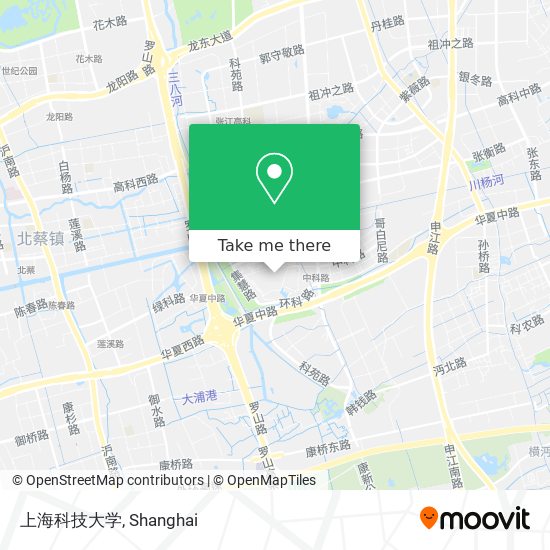上海科技大学 map