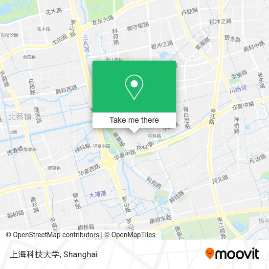 上海科技大学 map