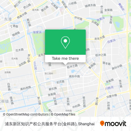 浦东新区知识产权公共服务平台(金科路) map
