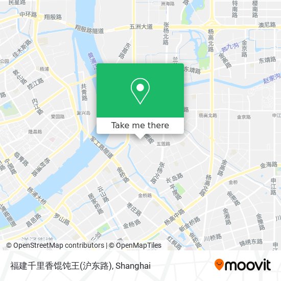福建千里香馄饨王(沪东路) map