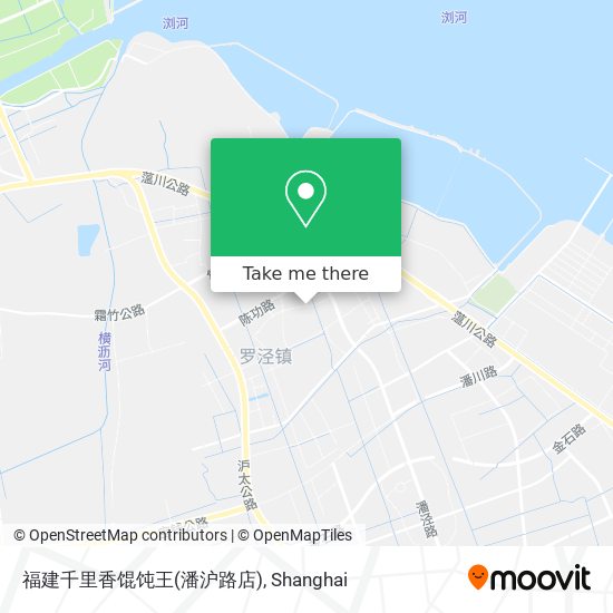 福建千里香馄饨王(潘沪路店) map