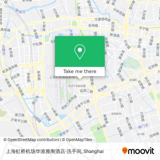 上海虹桥机场华港雅阁酒店-洗手间 map