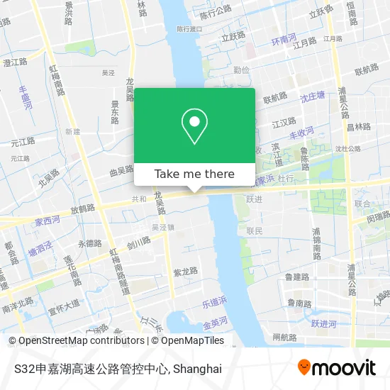 S32申嘉湖高速公路管控中心 map