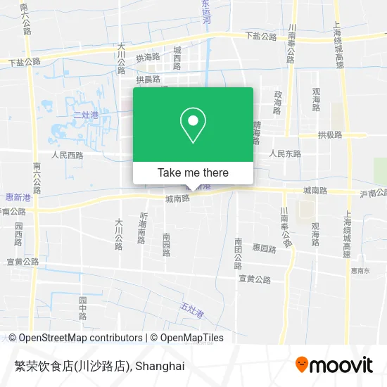 繁荣饮食店(川沙路店) map