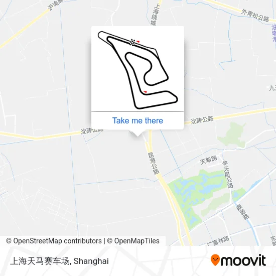 上海天马赛车场 map