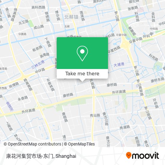 康花河集贸市场-东门 map