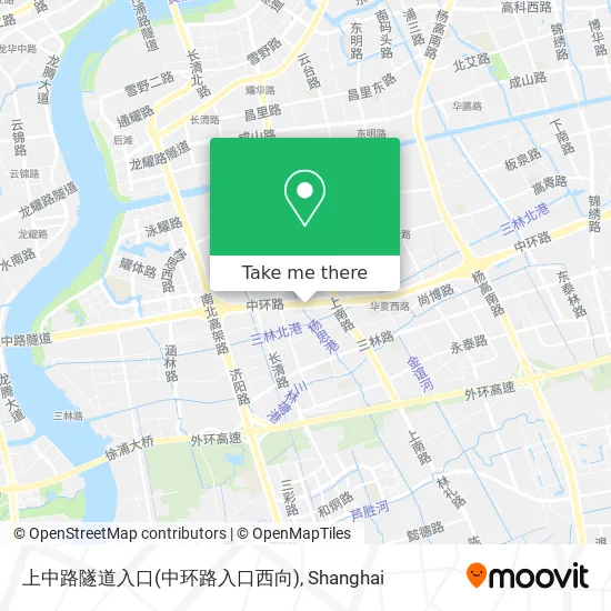 上中路隧道入口(中环路入口西向) map