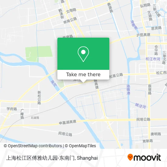上海松江区傅雅幼儿园-东南门 map