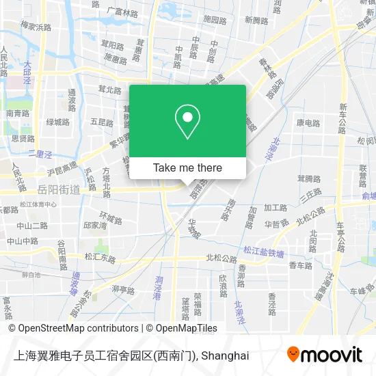 上海翼雅电子员工宿舍园区(西南门) map