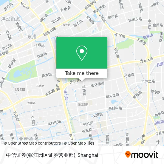 中信证券(张江园区证券营业部) map
