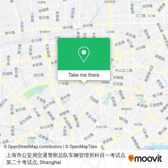 上海市公安局交通警察总队车辆管理所科目一考试点第二十考试点 map