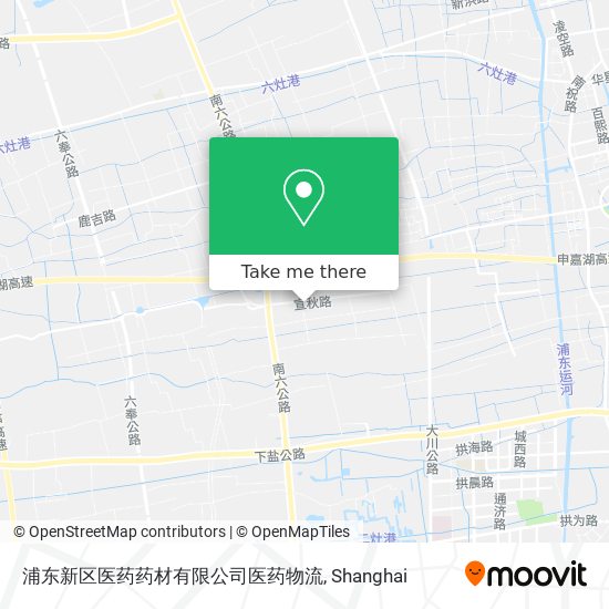 浦东新区医药药材有限公司医药物流 map