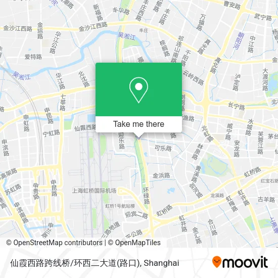 仙霞西路跨线桥/环西二大道(路口) map