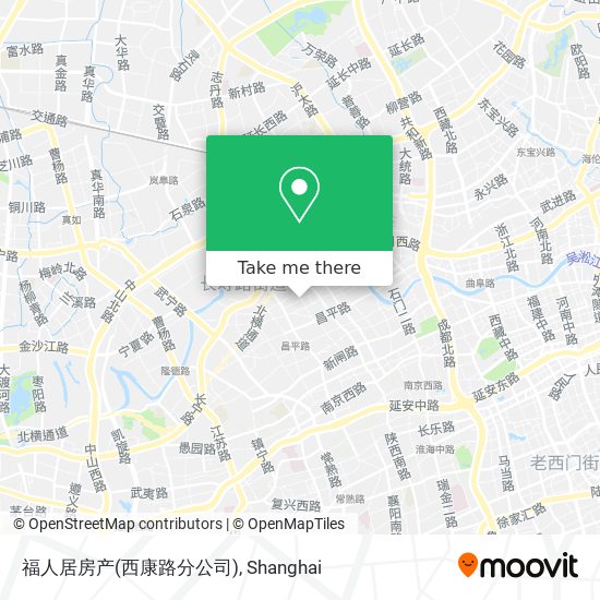 福人居房产(西康路分公司) map