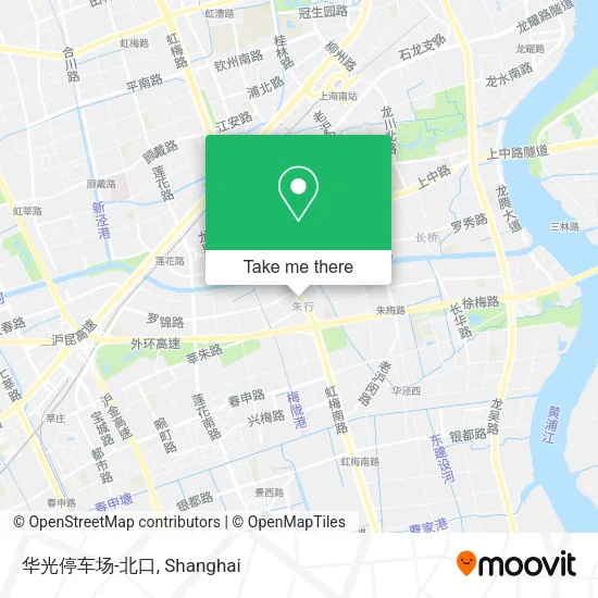 华光停车场-北口 map