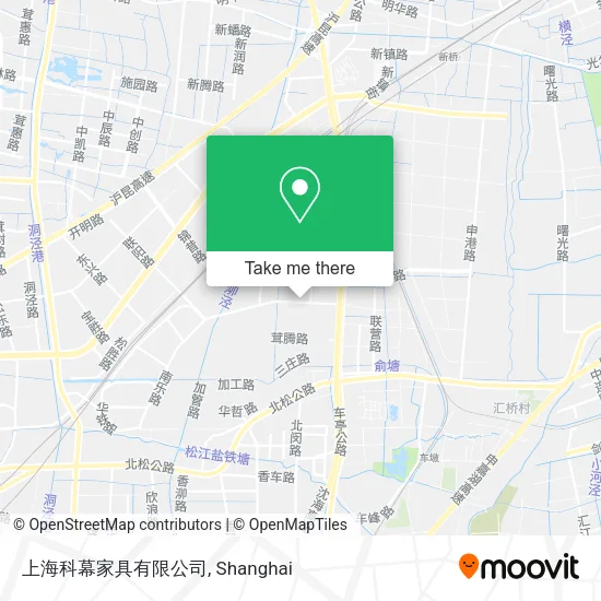 上海科幕家具有限公司 map