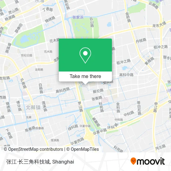 张江·长三角科技城 map