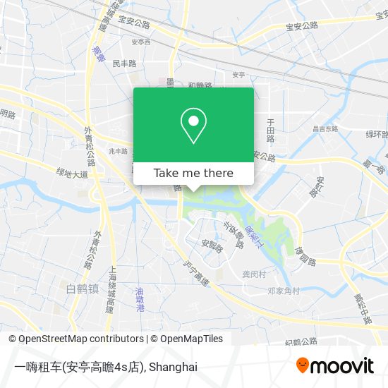 一嗨租车(安亭高瞻4s店) map