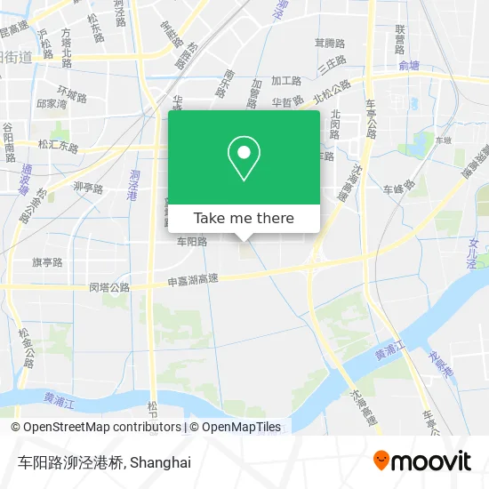 车阳路泖泾港桥 map