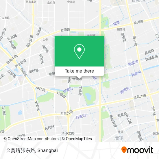 金葵路张东路 map
