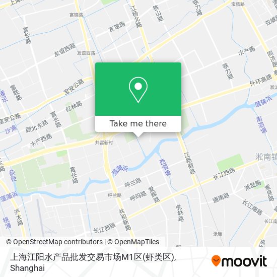 上海江阳水产品批发交易市场M1区(虾类区) map