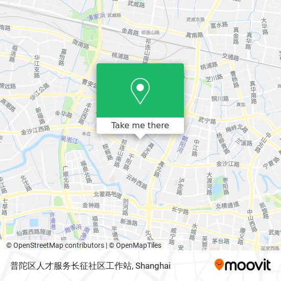 普陀区人才服务长征社区工作站 map