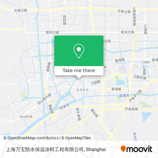 上海万宝防水保温涂料工程有限公司 map