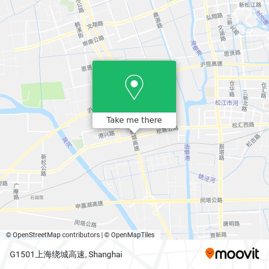 G1501上海绕城高速 map