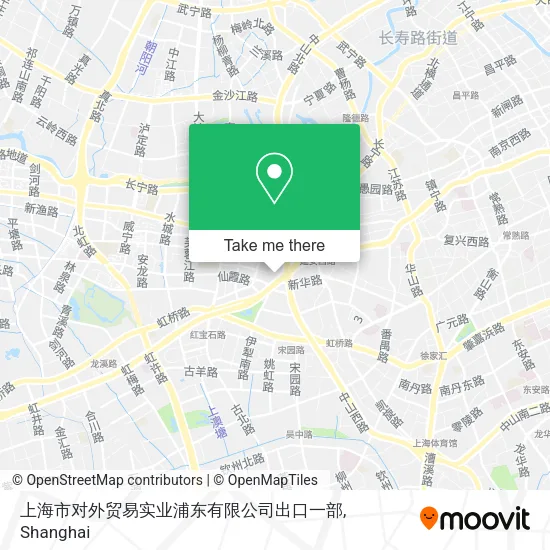 上海市对外贸易实业浦东有限公司出口一部 map