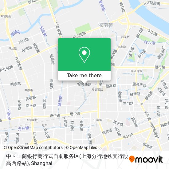 中国工商银行离行式自助服务区(上海分行地铁支行殷高西路站) map