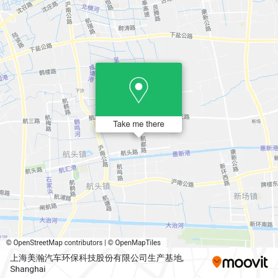 上海美瀚汽车环保科技股份有限公司生产基地 map