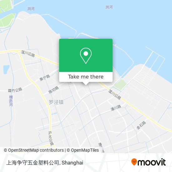 上海争守五金塑料公司 map