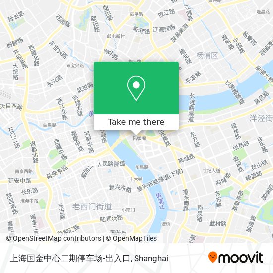 上海国金中心二期停车场-出入口 map
