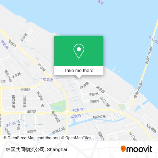 韩国共同物流公司 map