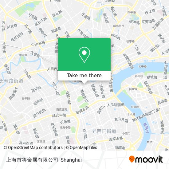 上海首将金属有限公司 map